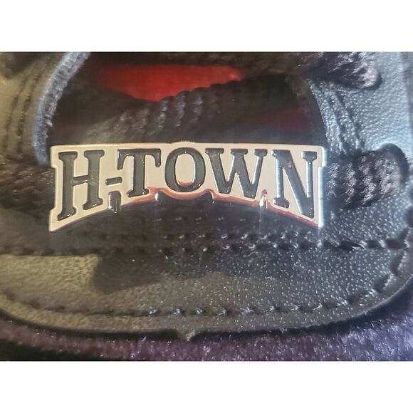 Men's Size 8.5 Nike Air Force 1 Low PRM H-Town Houston  Sneakers Shoes Black Red - Picture 13 of 15